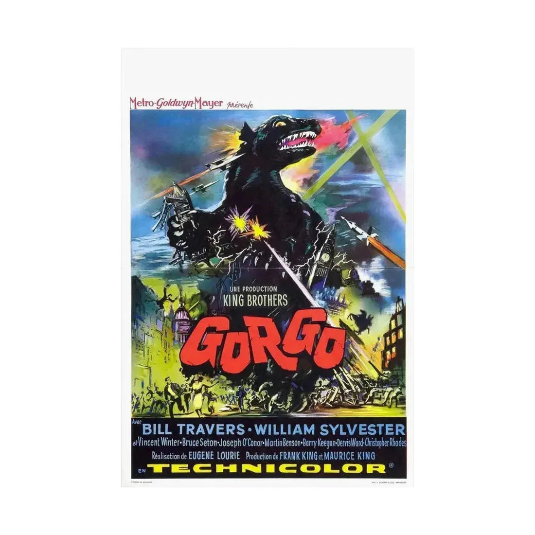 GORGO (3) 1961 - Paper Movie Poster - The Sticker Space