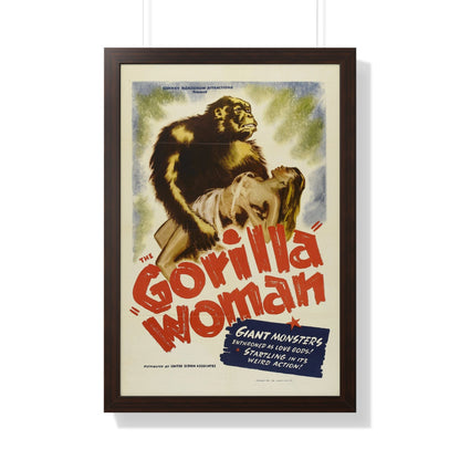 GORILLA WOMAN (FORBIDDEN ADVENTURE) 1937 - Framed Movie Poster-20" x 30"-The Sticker Space