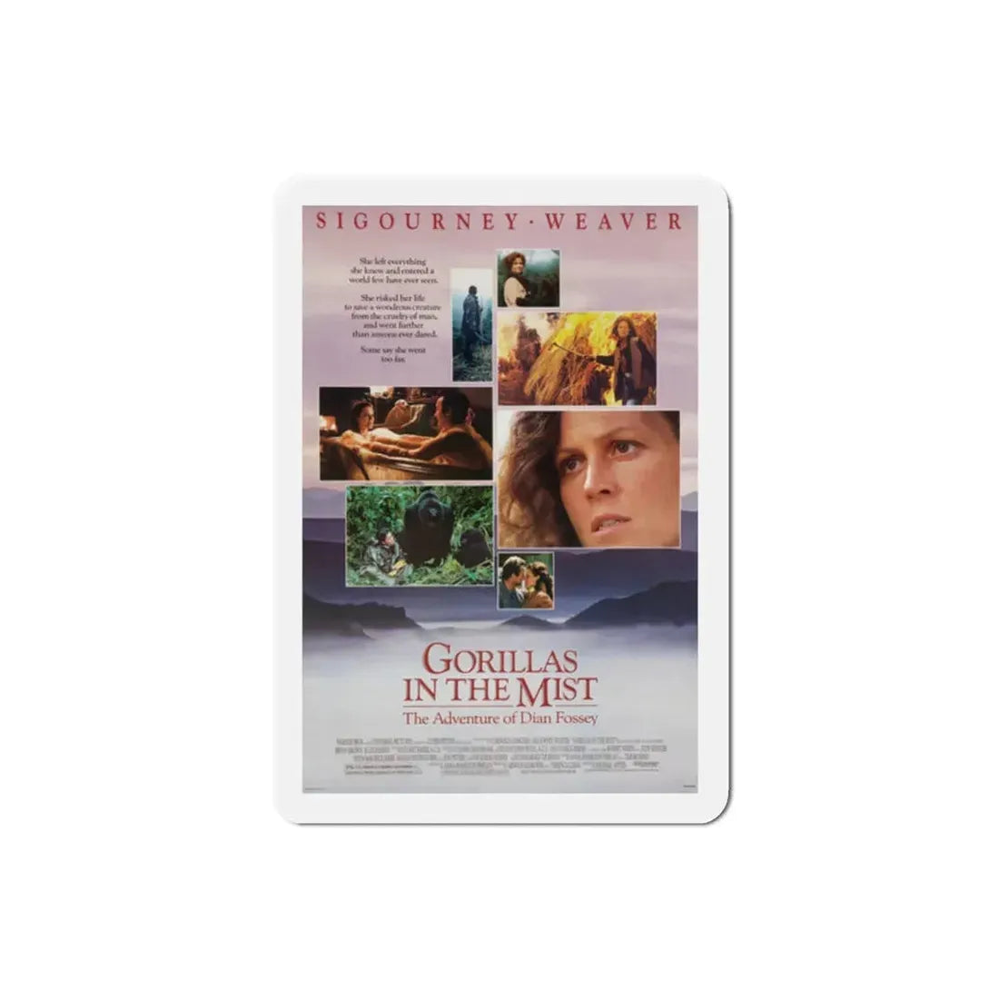 Gorillas in the Mist 1988 Movie Poster Refrigerator Magnet 2 Inch - The Sticker Space