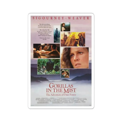 Gorillas in the Mist 1988 Movie Poster - STICKER Vinyl Kiss-Cut Decal 2 Inch White - The Sticker Space
