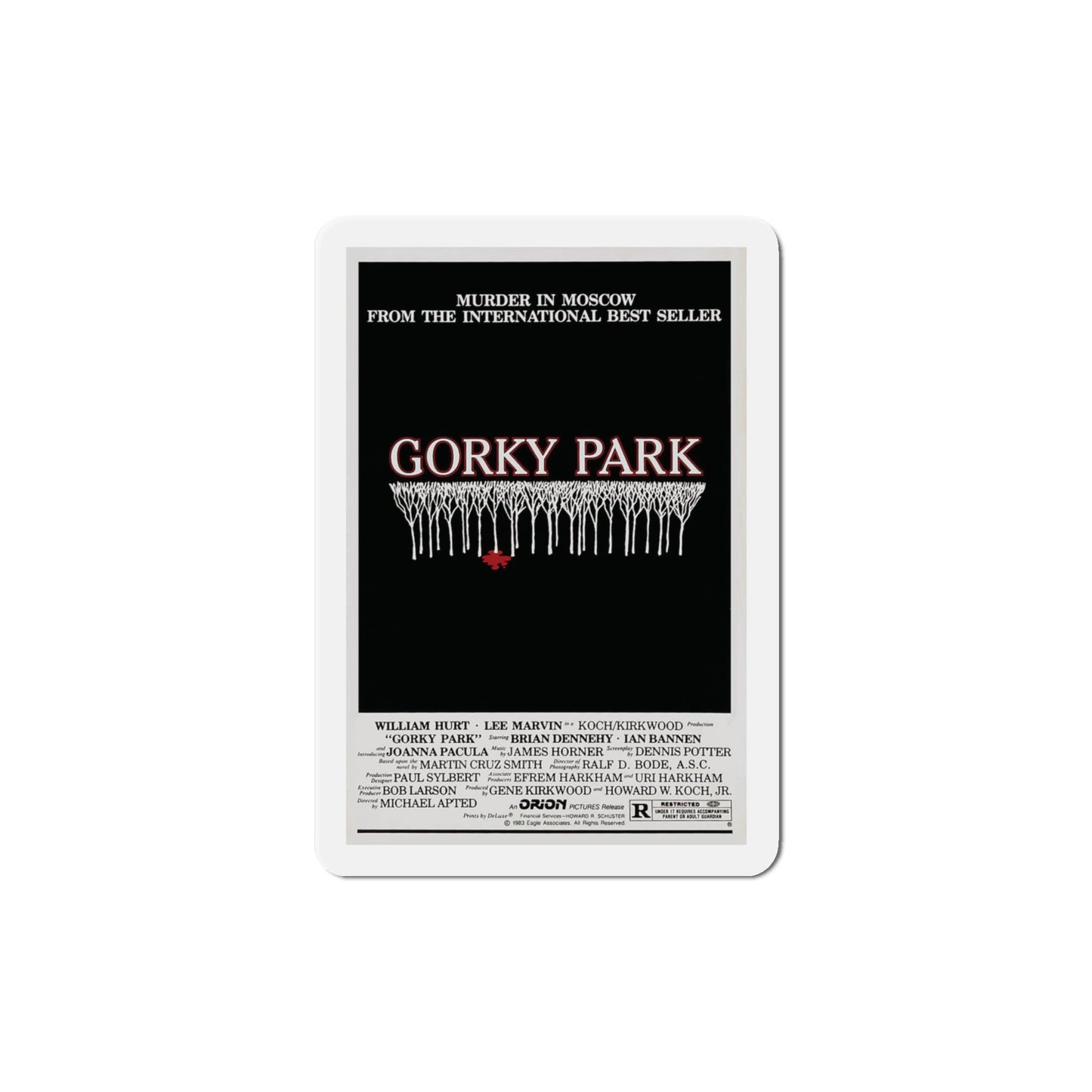 Gorky Park 1983 Movie Poster Die-Cut Magnet-4" x 4"-The Sticker Space