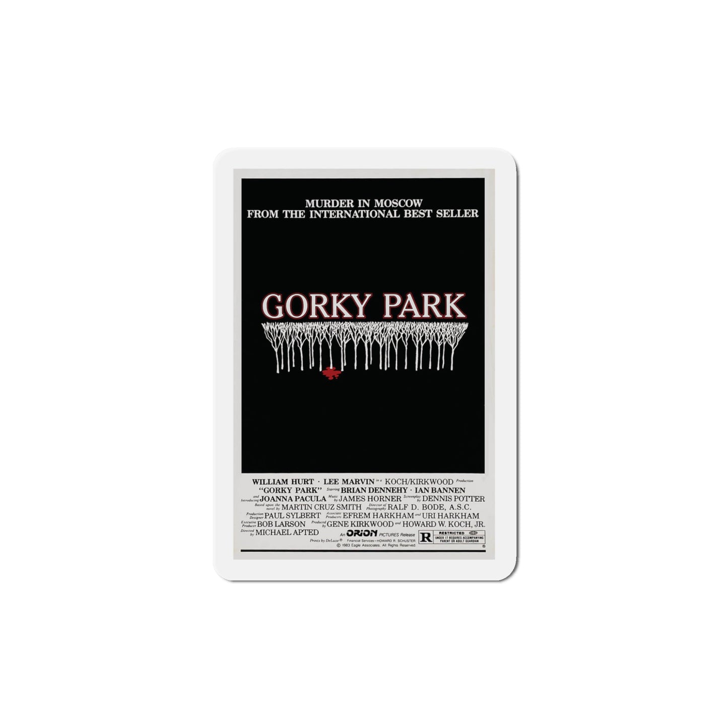 Gorky Park 1983 Movie Poster Die-Cut Magnet-5" x 5"-The Sticker Space