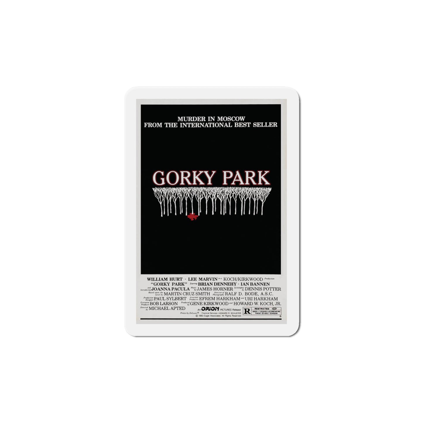 Gorky Park 1983 Movie Poster Die-Cut Magnet-6 × 6"-The Sticker Space