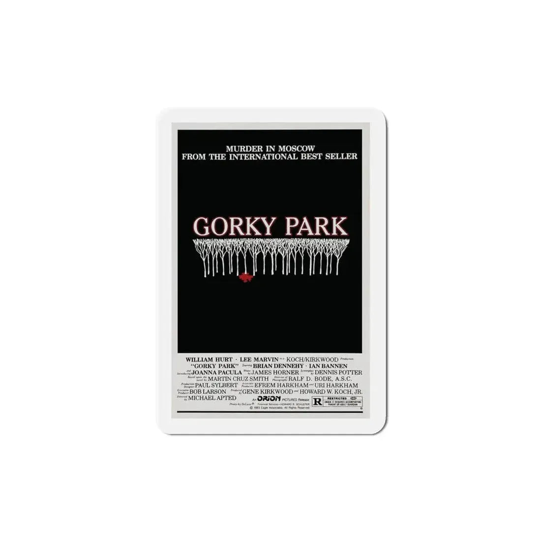 Gorky Park 1983 Movie Poster Refrigerator Magnet 4 Inch - The Sticker Space