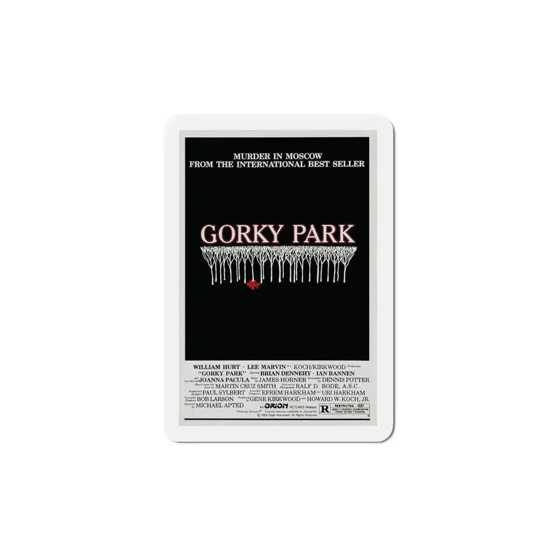 Gorky Park 1983 Movie Poster Refrigerator Magnet 6 Inch - The Sticker Space