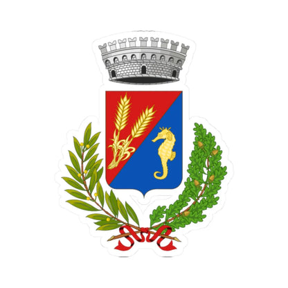 Goro-Stemma (Italy) (Coat of Arms) STICKER Vinyl Kiss-Cut Decal 2 Inch White - The Sticker Space