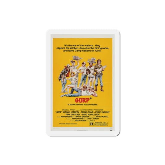 Gorp 1980 Movie Poster Die-Cut Magnet-2" x 2"-The Sticker Space