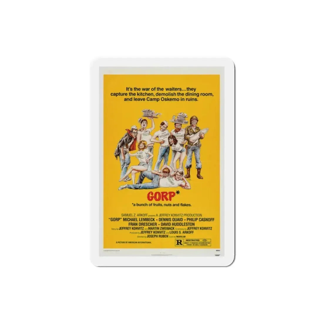 Gorp 1980 Movie Poster Refrigerator Magnet 2 Inch - The Sticker Space
