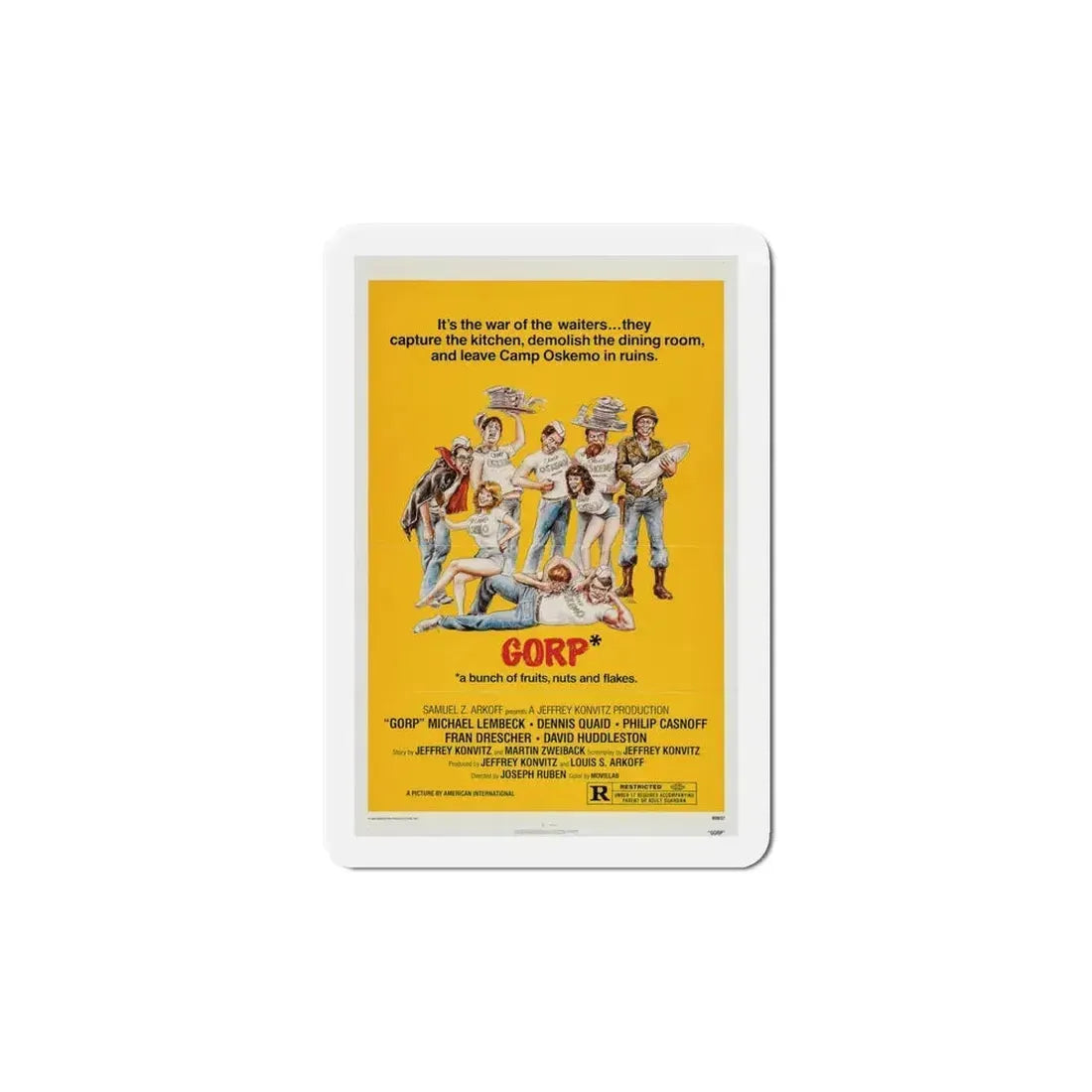 Gorp 1980 Movie Poster Refrigerator Magnet 6 Inch - The Sticker Space