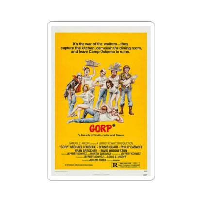 Gorp 1980 Movie Poster - STICKER Vinyl Kiss-Cut Decal 2 Inch White - The Sticker Space