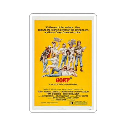 Gorp 1980 Movie Poster - STICKER Vinyl Kiss-Cut Decal 3 Inch White - The Sticker Space