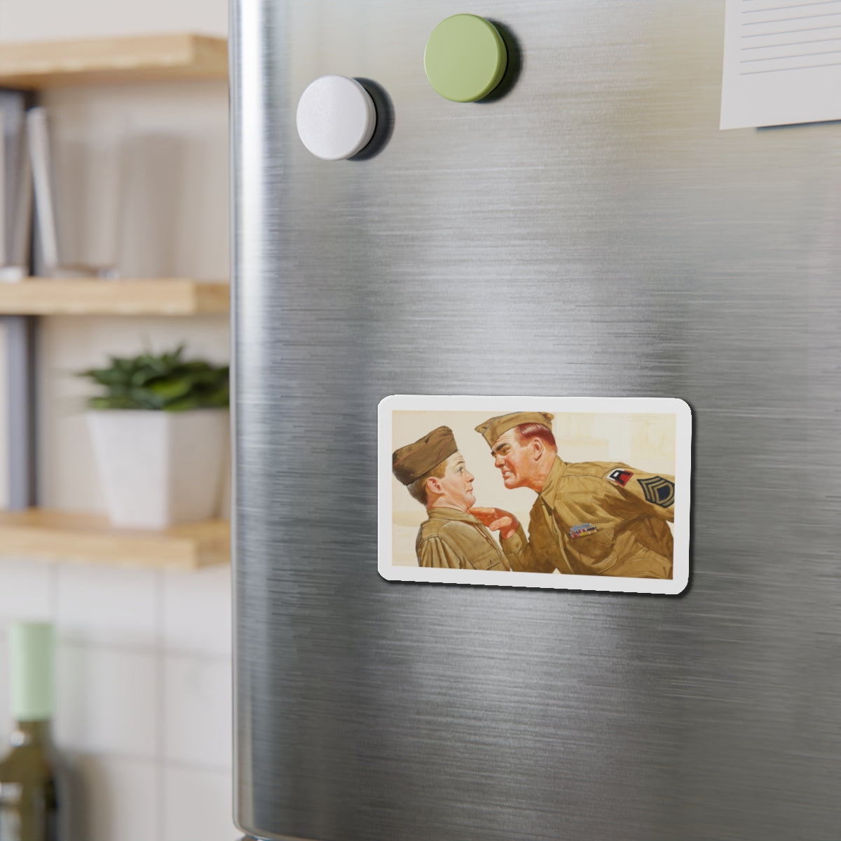 Got it, Soldier (Magazine Illustration) Refrigerator Magnet