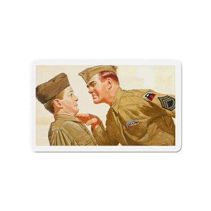 Got it, Soldier (Magazine Illustration) Refrigerator Magnet 4 Inch Die-Cut - The Sticker Space