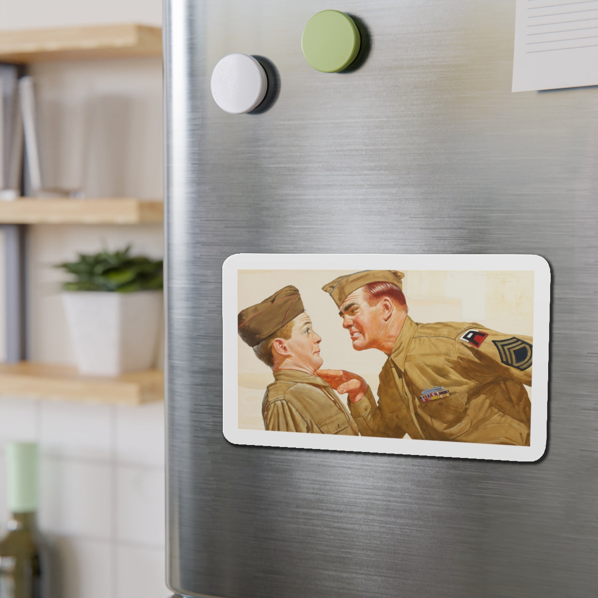 Got it, Soldier (Magazine Illustration) Refrigerator Magnet