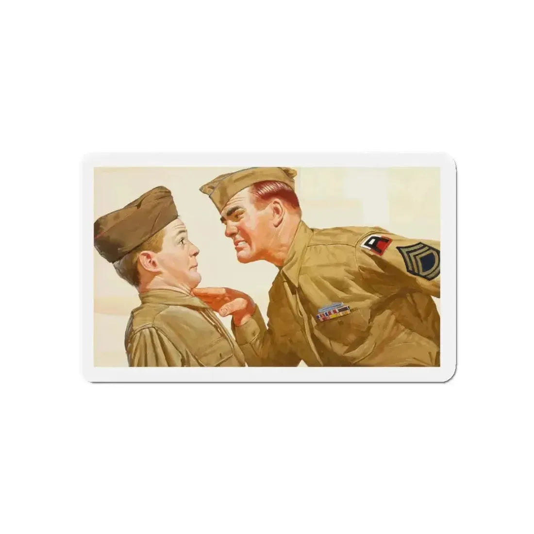 Got it, Soldier (Magazine Illustration) Refrigerator Magnet - The Sticker Space