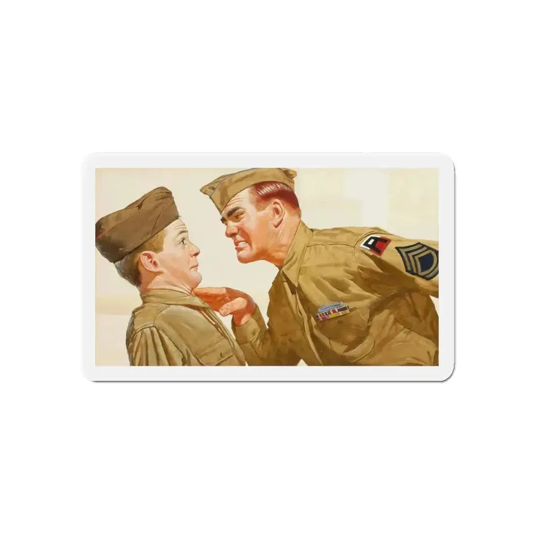 Got it, Soldier (Magazine Illustration) Refrigerator Magnet - The Sticker Space