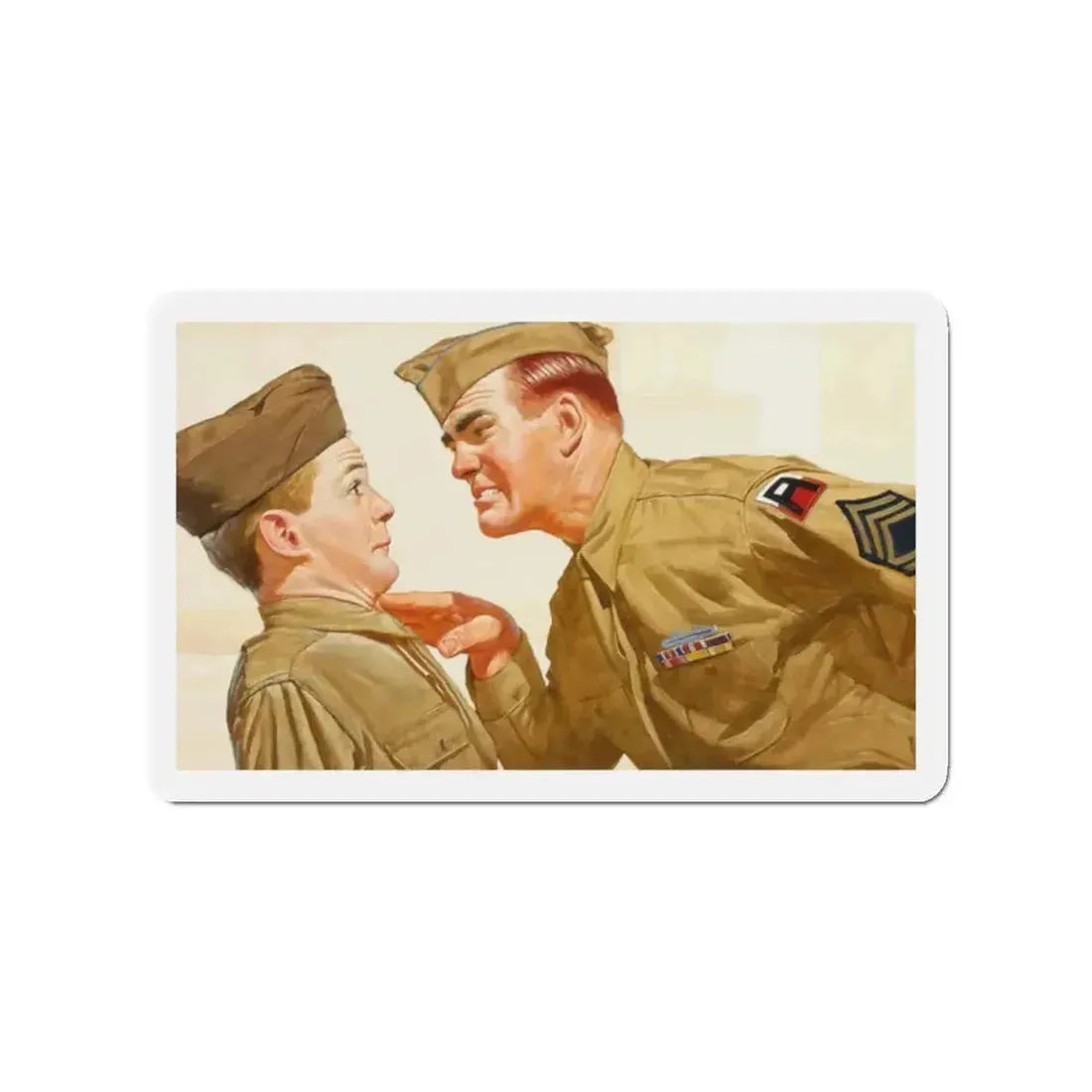 Got it, Soldier (Magazine Illustration) Refrigerator Magnet - The Sticker Space