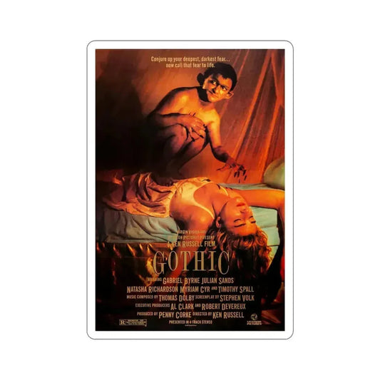 Gothic 1987 Movie Poster STICKER Vinyl Die-Cut Decal 6 Inch - The Sticker Space