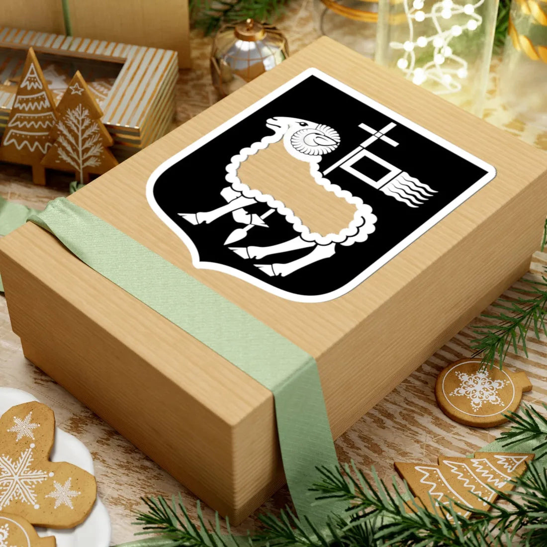 Gotland arms black (Sweden) (Coat of Arms) STICKER Vinyl Kiss-Cut Decal - The Sticker Space