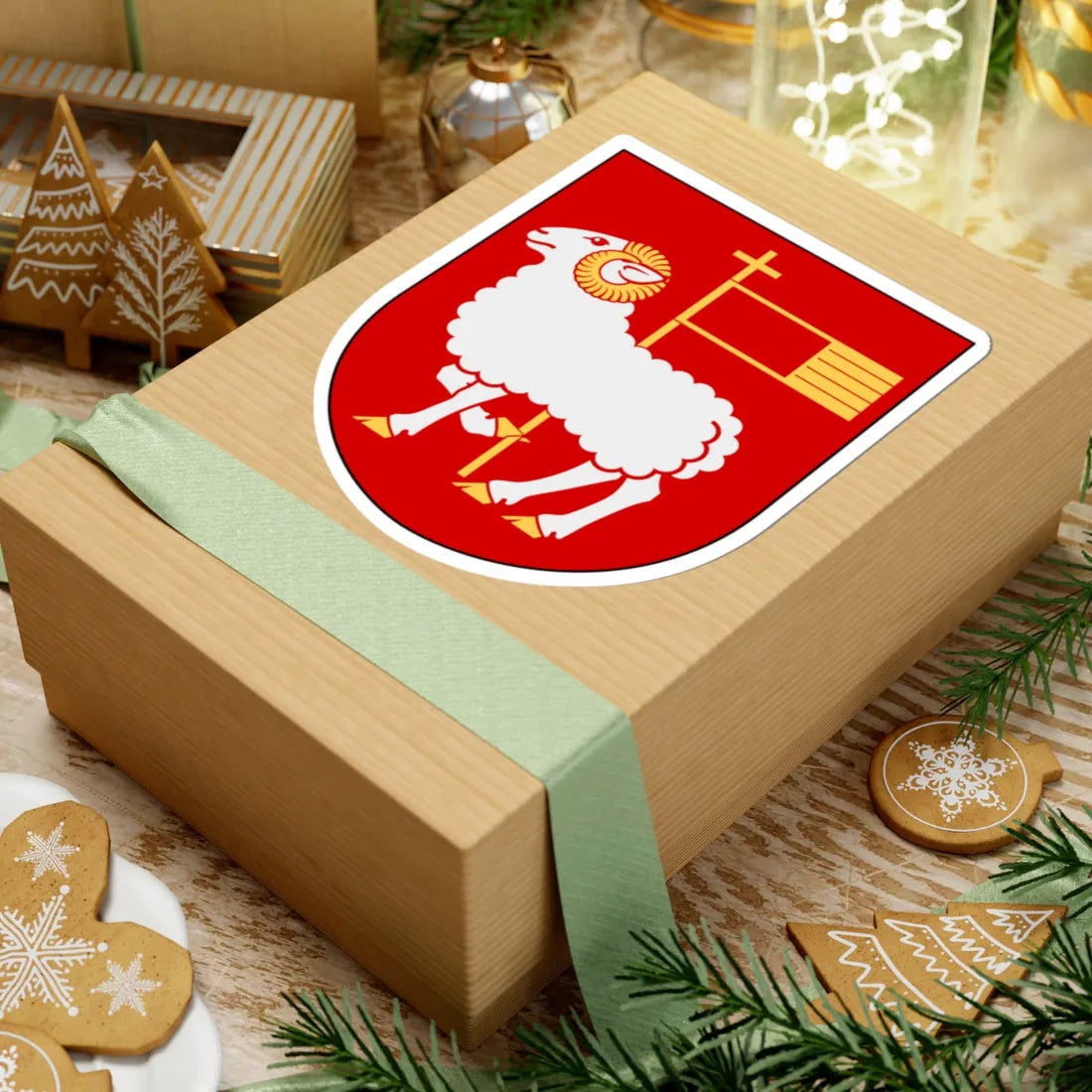 Gotland kommunvapen (Sweden) (Coat of Arms) STICKER Vinyl Kiss-Cut Decal - The Sticker Space