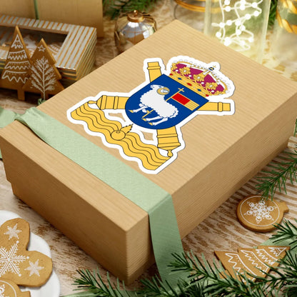 Gotlands kustartilleriregemente vapen (Sweden) (Coat of Arms) STICKER Vinyl Kiss-Cut Decal - The Sticker Space