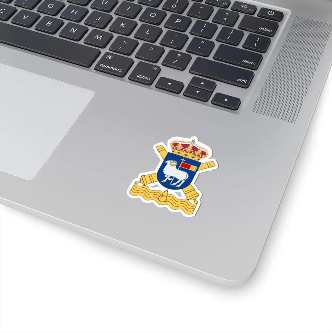 Gotlands kustartilleriregemente vapen (Sweden) (Coat of Arms) STICKER Vinyl Kiss-Cut Decal - The Sticker Space
