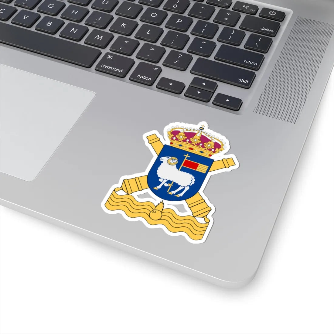 Gotlands kustartilleriregemente vapen (Sweden) (Coat of Arms) STICKER Vinyl Kiss-Cut Decal - The Sticker Space
