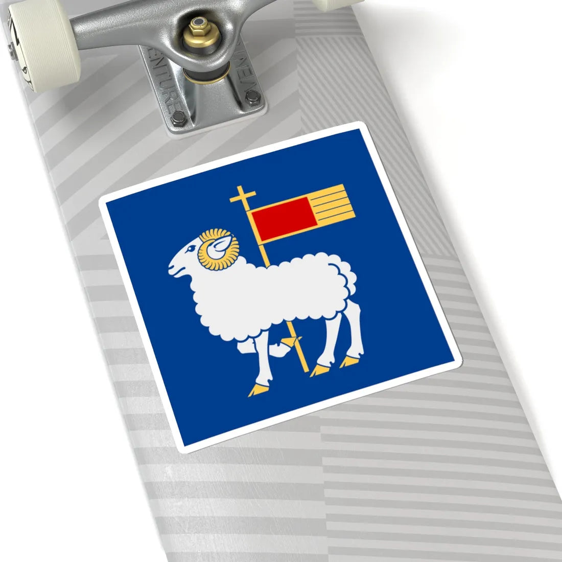 Gotlands lan vapenflagga (Sweden) STICKER Vinyl Kiss-Cut Decal - The Sticker Space
