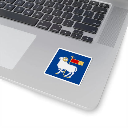 Gotlands lan vapenflagga (Sweden) STICKER Vinyl Kiss-Cut Decal - The Sticker Space