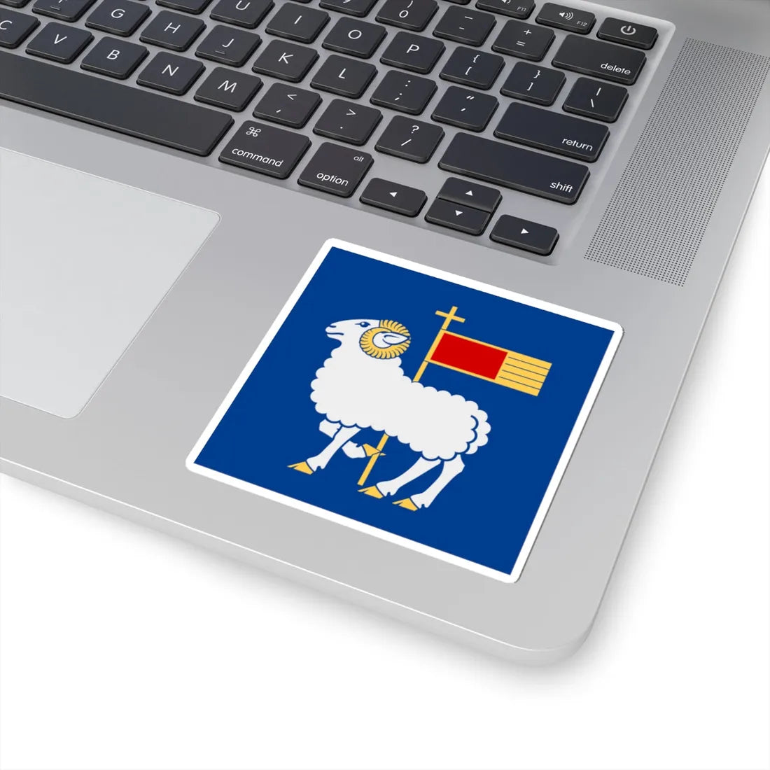 Gotlands lan vapenflagga (Sweden) STICKER Vinyl Kiss-Cut Decal - The Sticker Space