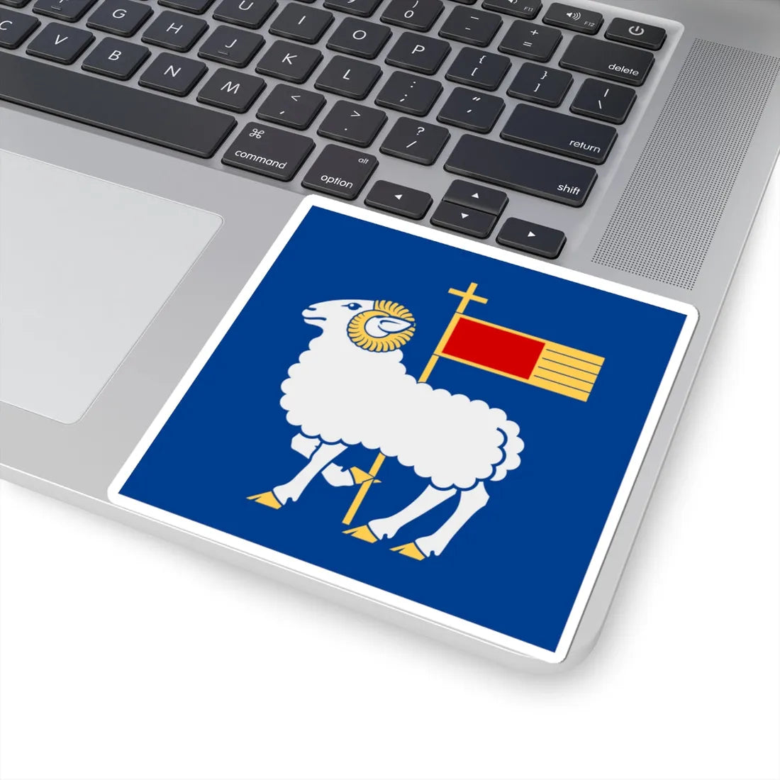 Gotlands lan vapenflagga (Sweden) STICKER Vinyl Kiss-Cut Decal - The Sticker Space