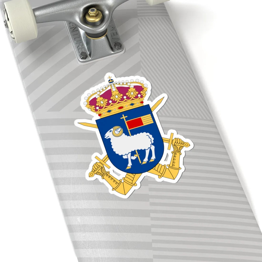 Gotlands regemente vapen (Sweden) (Coat of Arms) STICKER Vinyl Kiss-Cut Decal - The Sticker Space