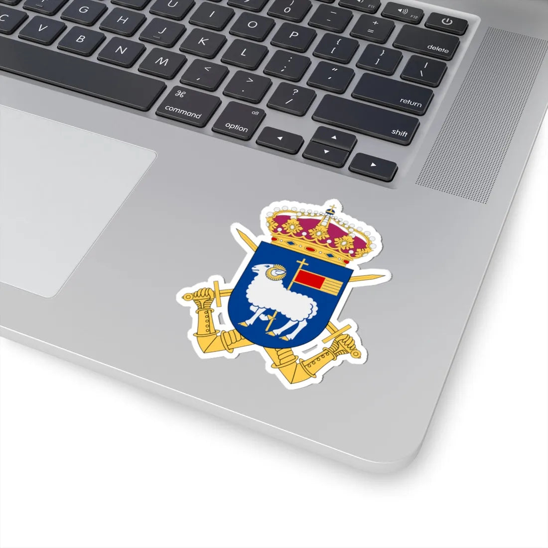 Gotlands regemente vapen (Sweden) (Coat of Arms) STICKER Vinyl Kiss-Cut Decal - The Sticker Space