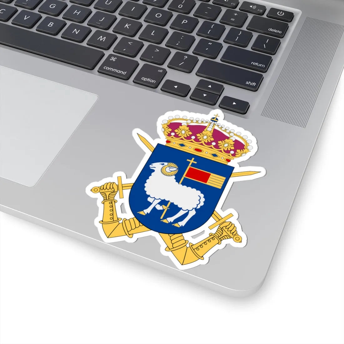 Gotlands regemente vapen (Sweden) (Coat of Arms) STICKER Vinyl Kiss-Cut Decal - The Sticker Space