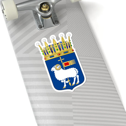 Gotlands vapen crowned (Sweden) (Coat of Arms) STICKER Vinyl Kiss-Cut Decal - The Sticker Space