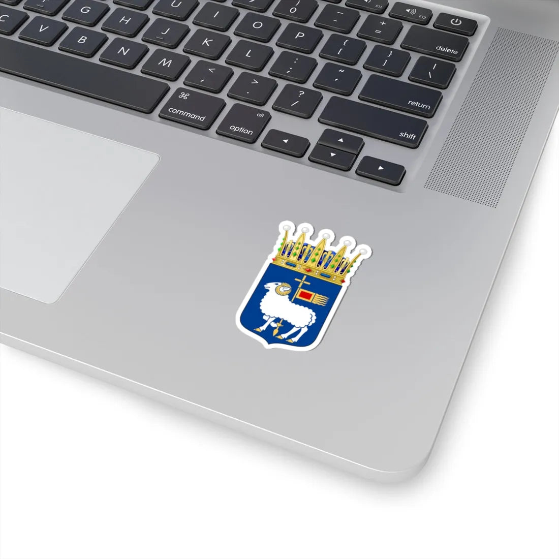 Gotlands vapen crowned (Sweden) (Coat of Arms) STICKER Vinyl Kiss-Cut Decal - The Sticker Space