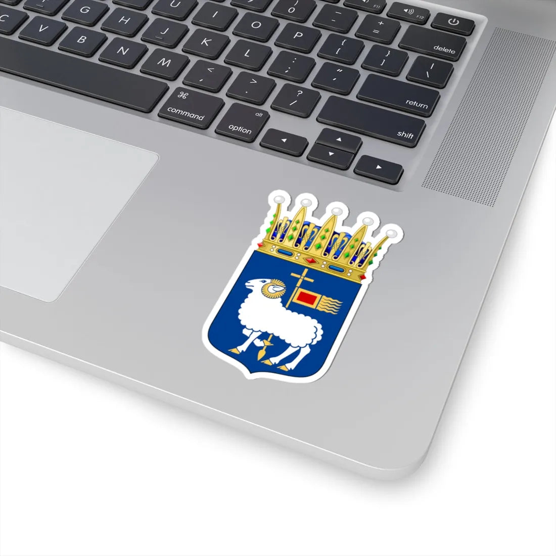 Gotlands vapen crowned (Sweden) (Coat of Arms) STICKER Vinyl Kiss-Cut Decal - The Sticker Space