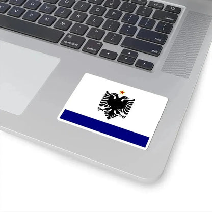 Government Ensign of Albania 1958-1992 (Albania) STICKER Vinyl Kiss-Cut Decal - The Sticker Space
