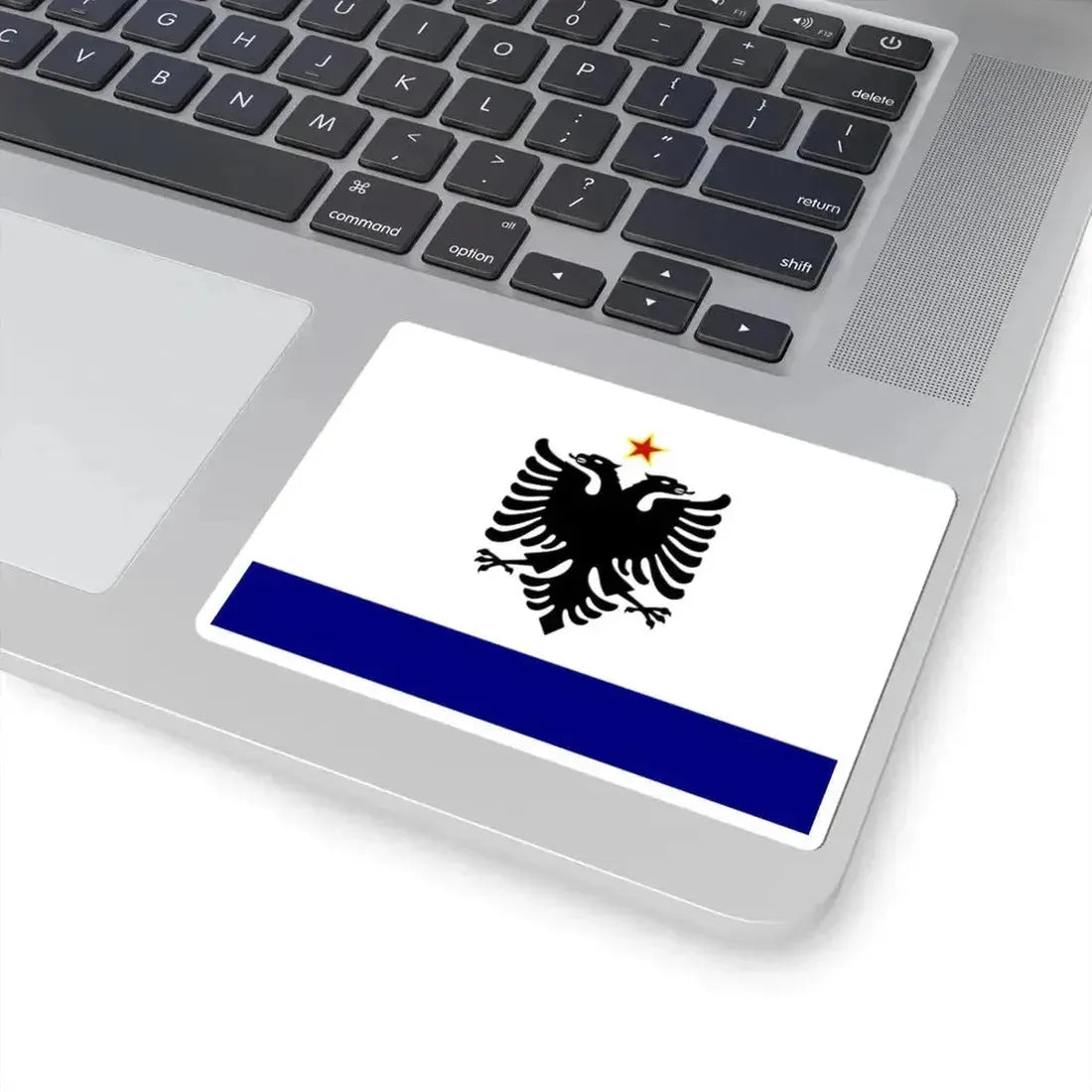 Government Ensign of Albania 1958-1992 (Albania) STICKER Vinyl Kiss-Cut Decal - The Sticker Space