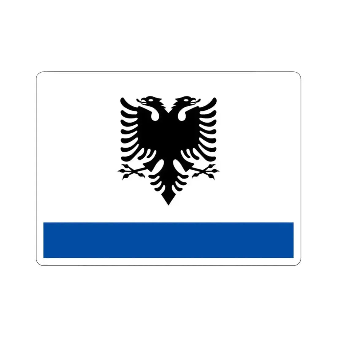 Government Ensign of Albania STICKER Vinyl Die-Cut Decal 2 Inch - The Sticker Space
