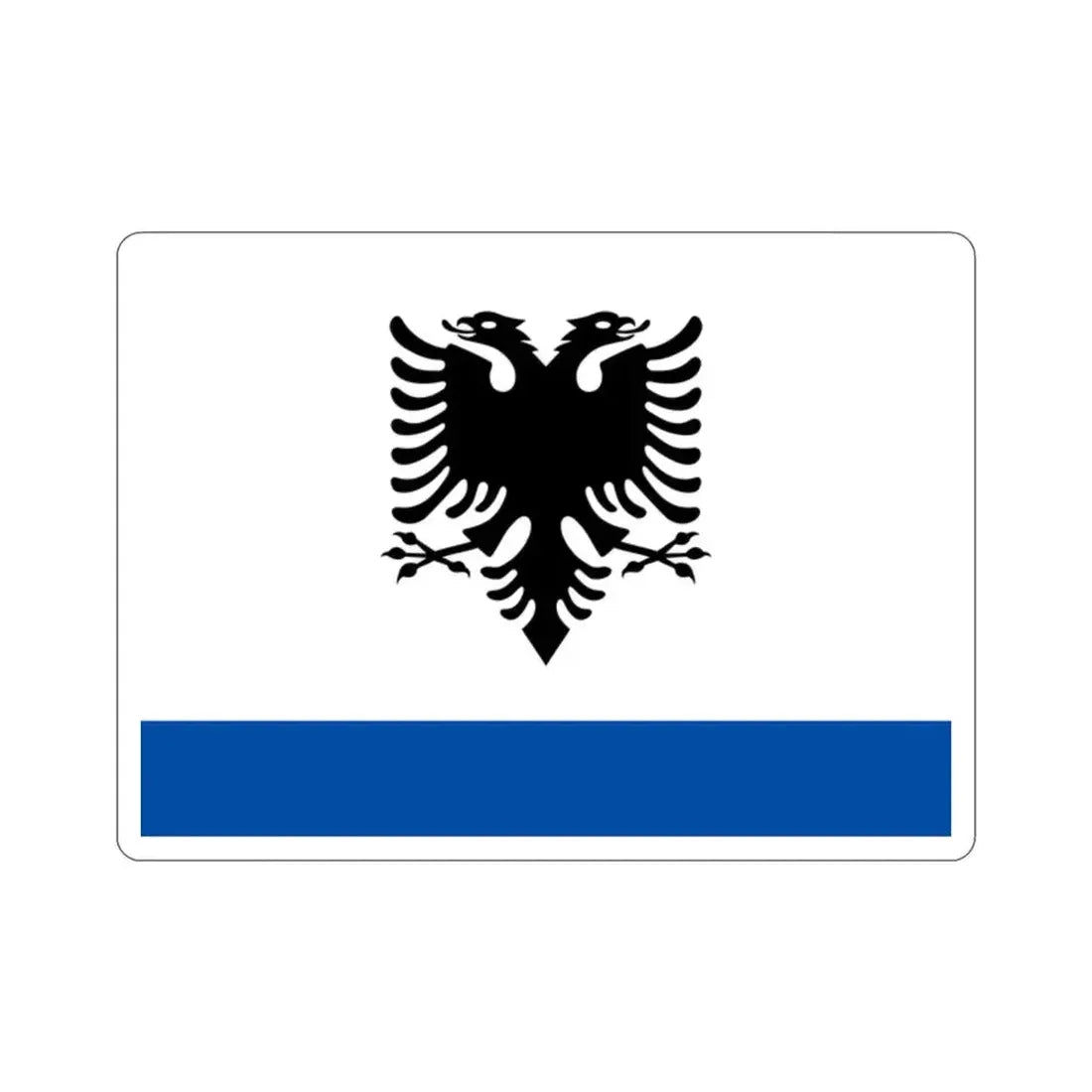 Government Ensign of Albania STICKER Vinyl Die-Cut Decal 2 Inch - The Sticker Space