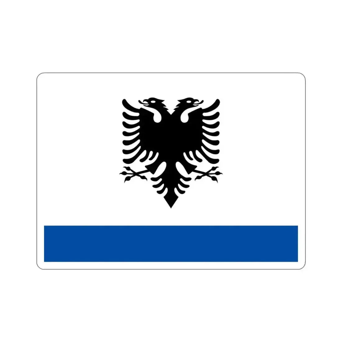 Government Ensign of Albania STICKER Vinyl Die-Cut Decal 3 Inch - The Sticker Space