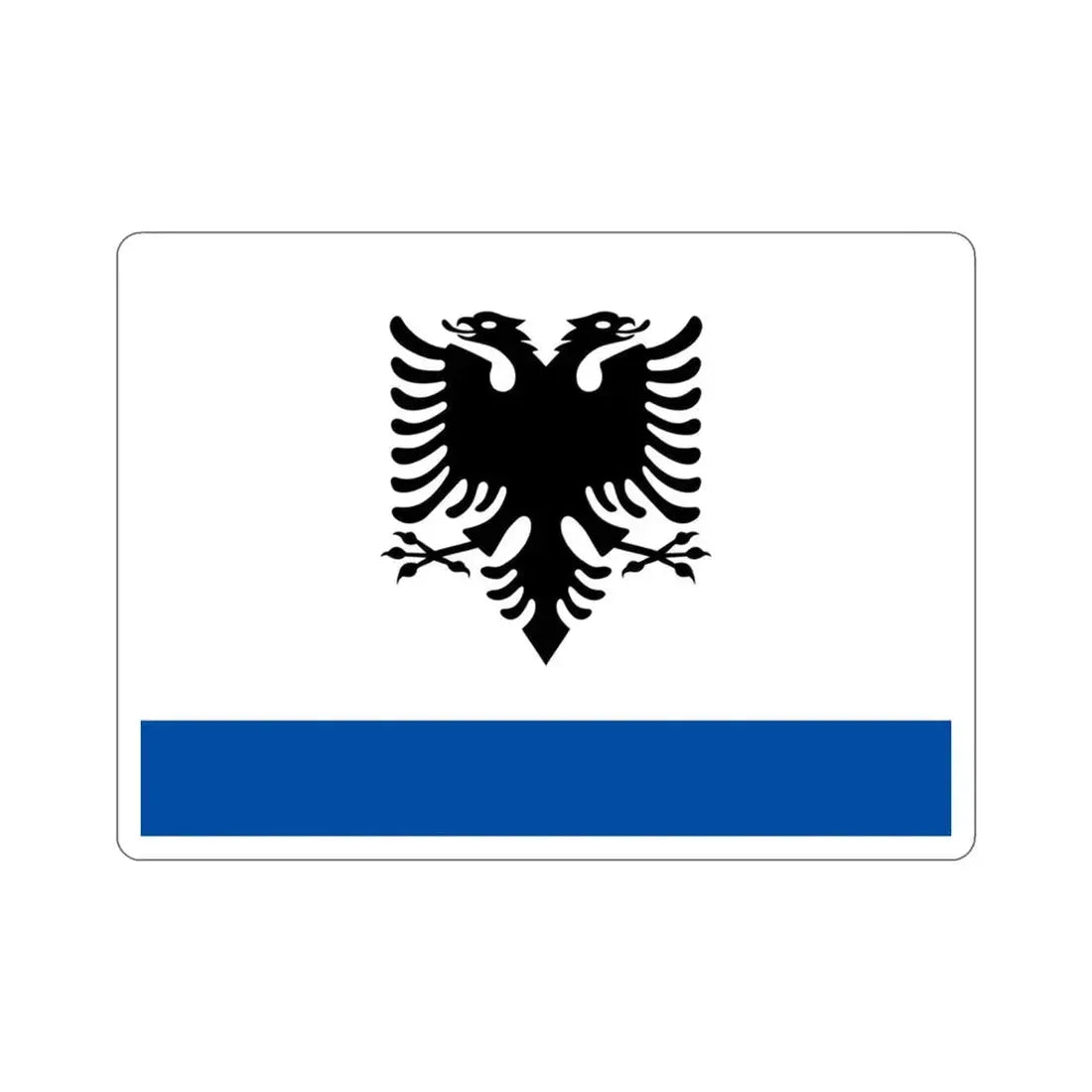 Government Ensign of Albania STICKER Vinyl Die-Cut Decal 3 Inch - The Sticker Space