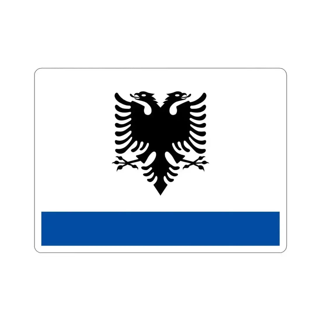 Government Ensign of Albania STICKER Vinyl Die-Cut Decal 4 Inch - The Sticker Space
