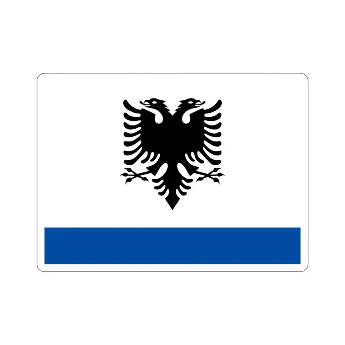 Government Ensign of Albania STICKER Vinyl Die-Cut Decal 4 Inch - The Sticker Space