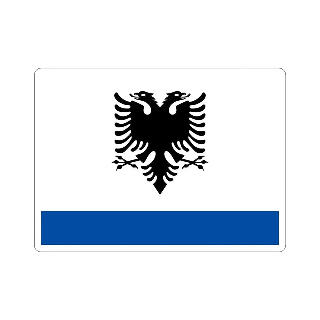 Government Ensign of Albania STICKER Vinyl Die-Cut Decal 5 Inch - The Sticker Space
