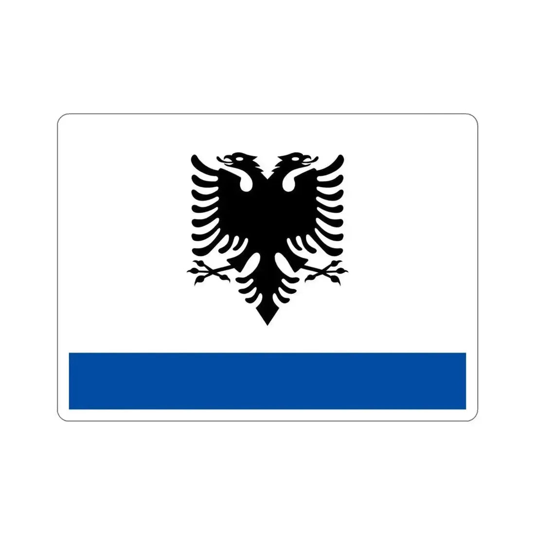 Government Ensign of Albania STICKER Vinyl Die-Cut Decal 6 Inch - The Sticker Space