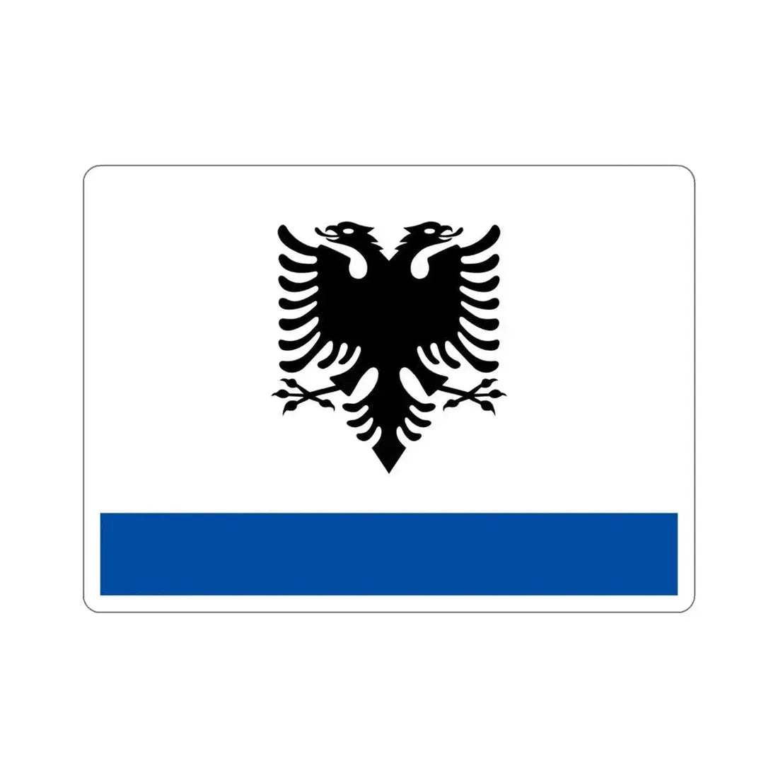 Government Ensign of Albania STICKER Vinyl Die-Cut Decal 6 Inch - The Sticker Space
