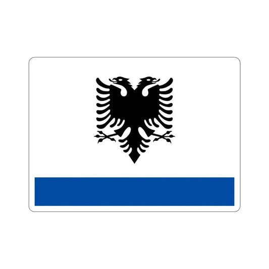 Government Ensign of Albania STICKER Vinyl Die-Cut Decal 6 Inch - The Sticker Space