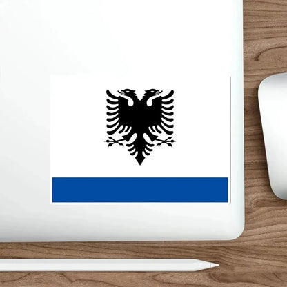 Government Ensign of Albania STICKER Vinyl Die-Cut Decal - The Sticker Space